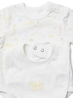 Baby's 2-Piece Logo Doodle Print Bodysuit & Bib Set