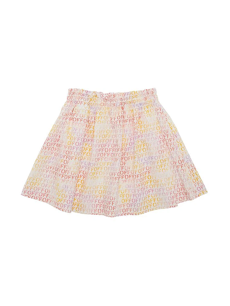 Little Girl's & Off Stamp Skirt