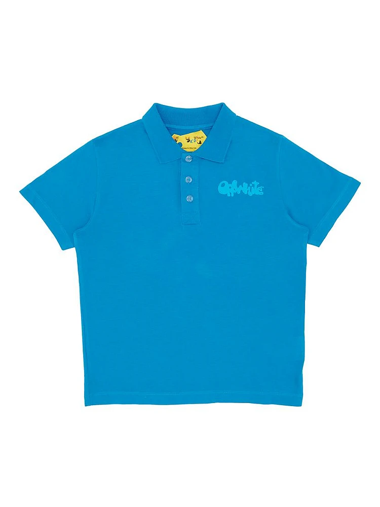 Little Boy's & Bubble Logo Polo Shirt