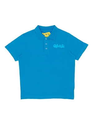 Little Boy's & Bubble Logo Polo Shirt