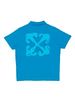 Little Boy's & Bubble Logo Polo Shirt