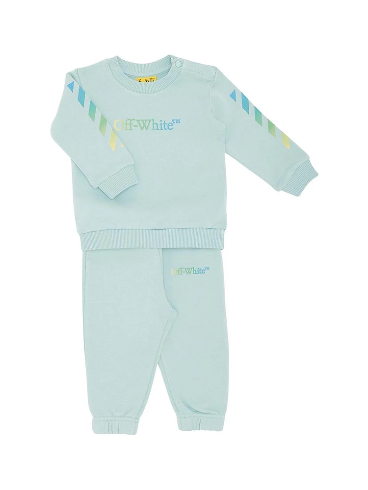 Baby Girl's Ombré Arrow Sweatsuit