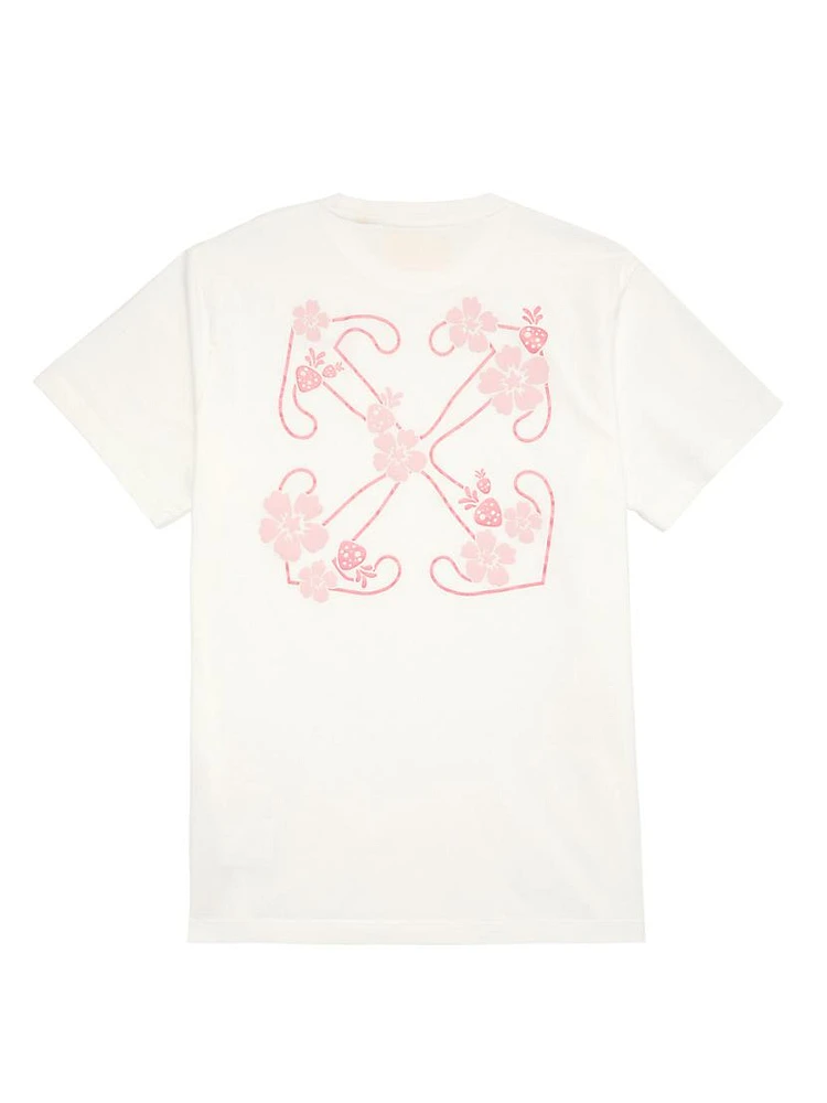 Little Girl's & Lace Arrow Cotton T-Shirt