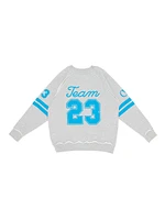 Little Boy's & 'Team 23' Raglan-Sleeve Crewneck Sweatshirt