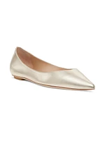 Emilia Metallic Pointed-Toe Flats