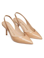 Eva 75MM Patent Leather Slingback Pumps