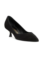 Eva 50MM Suede Kitten-Heel Pumps