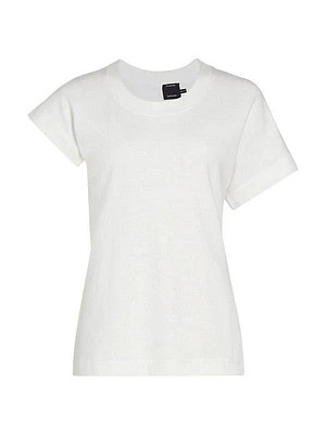 Asymmetric Cotton-Blend T-Shirt