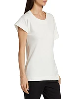 Asymmetric Cotton-Blend T-Shirt