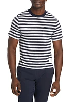 Striped Linen Pocket T-Shirt