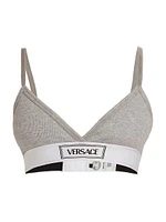 Rib-Knit Logo Bralette