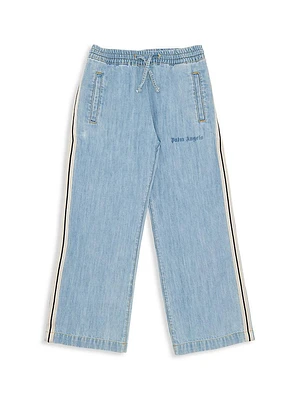 Little Boy's & Track Chambray Pants