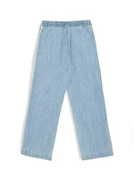 Little Boy's & Track Chambray Pants