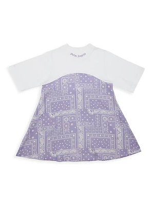 Little Girl's & Astro Paisley T-Shirt Dress