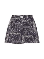 Little Boy's & Astro Paisley Shorts