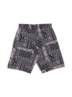 Little Boy's & Astro Paisley Shorts