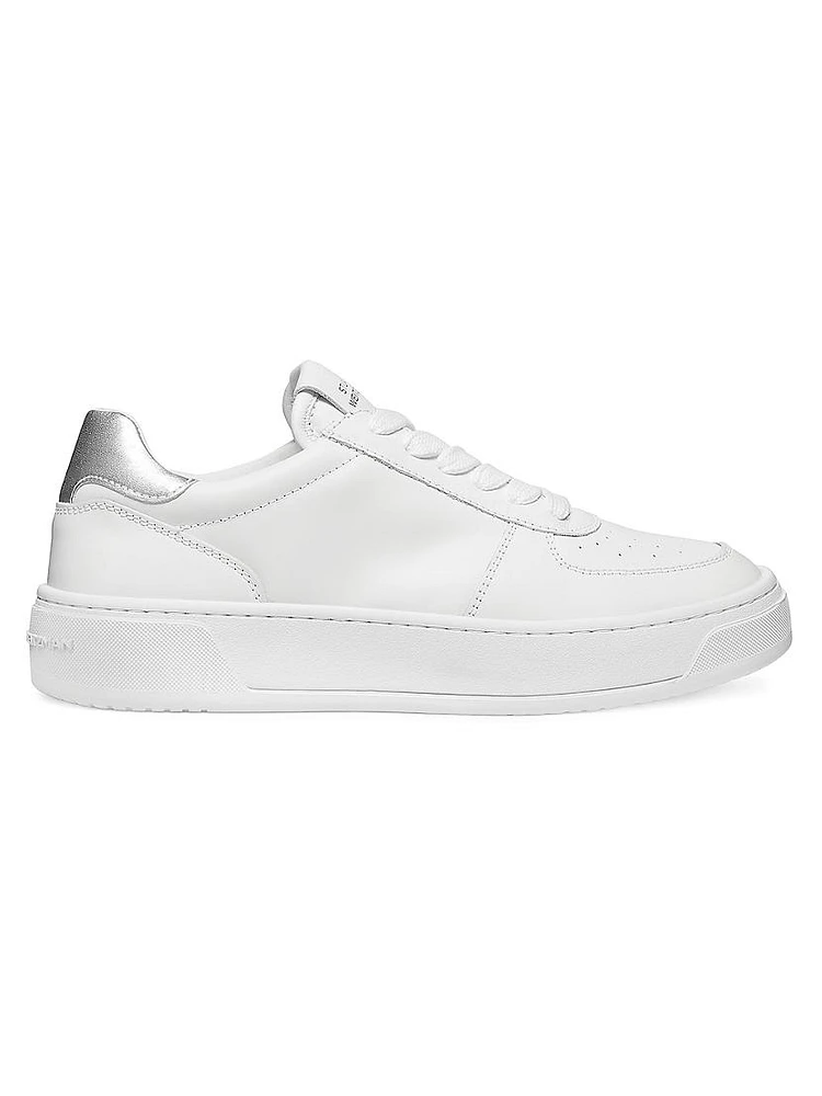 Courtside Leather Low-Top Sneakers