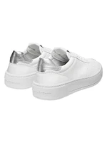 Courtside Leather Low-Top Sneakers