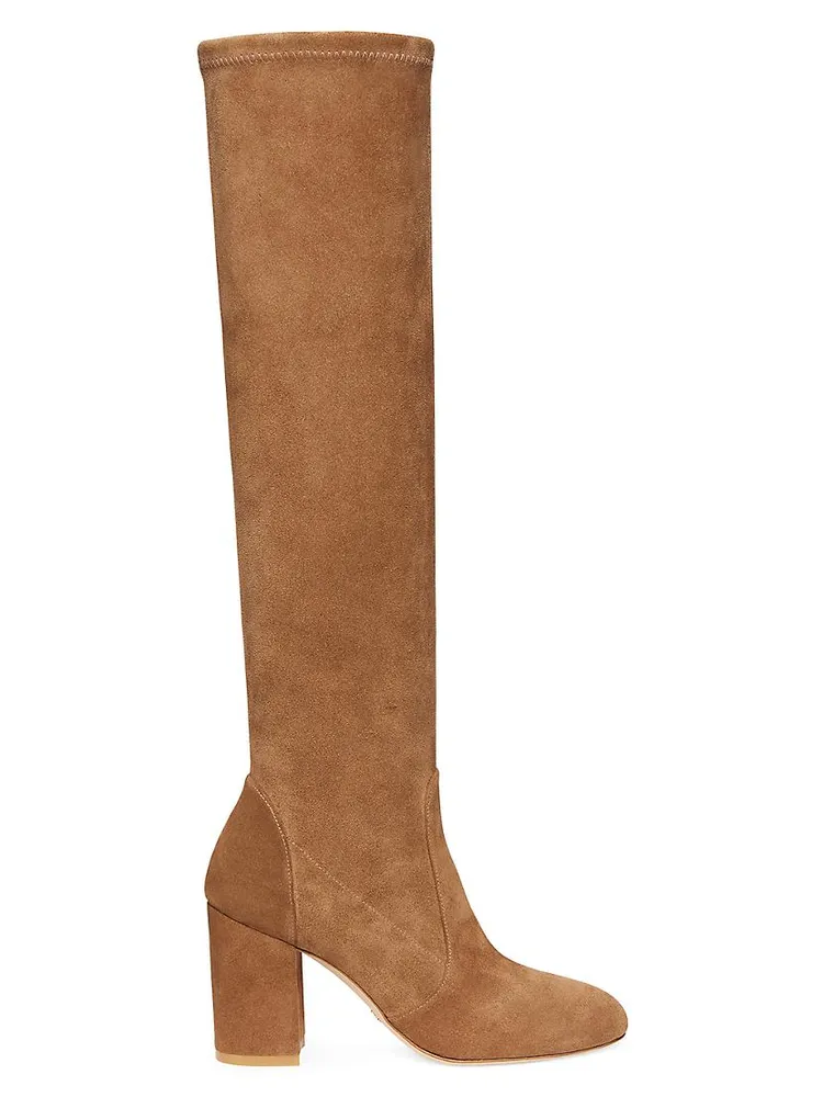 Yuliana 85MM Suede Knee-High Boots