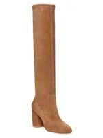 Yuliana 85MM Suede Knee-High Boots