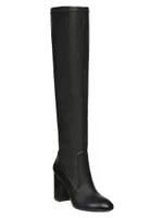 Yuliana 85MM Leather Knee-High Boots