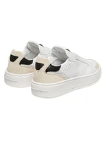 Courtside Retro Leather Low-Top Sneakers