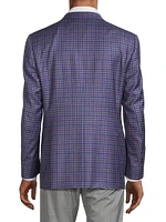 Siena Checked Wool Two-Button Sport Coat