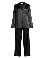 Fine Finishes Silk 2-Piece Pajama Set