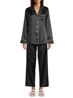 Fine Finishes Silk 2-Piece Pajama Set