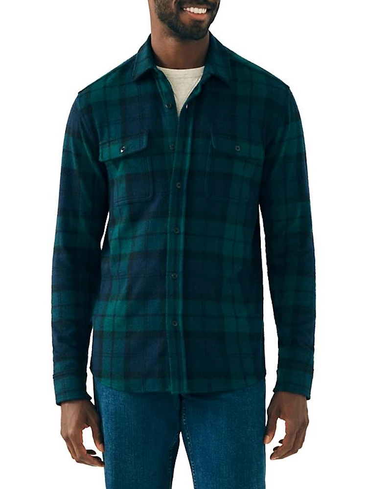 Legend Plaid Flannel Button-Front Shirt