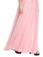 Silk Bustier Maxi Dress