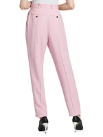 Leaf Crepe Pleated Trousers