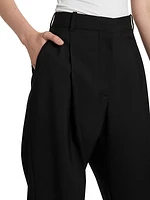 Sartorial Wool Pleated Trousers