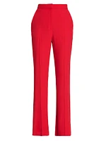 High-Rise Boot-Cut Trousers