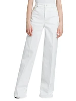 Straight-Leg Denim Trousers