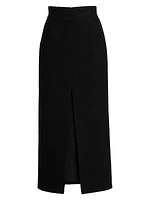 Wool Tweed Maxi Skirt