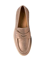 Gallery Metallic Suede Loafers