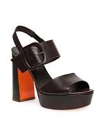 Bruxel 105MM Leather Platform Sandals