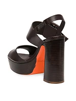 Bruxel 105MM Leather Platform Sandals