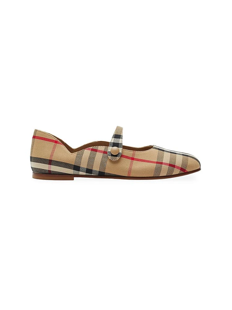 Girl's Heritage Check Mary Jane Flats