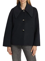 Boxy Wool-Blend Jacket