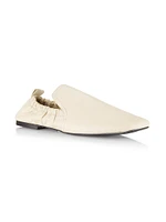 Delphine Elasticized Leather Loafers