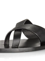 Carter Leather Slip-On Sandals