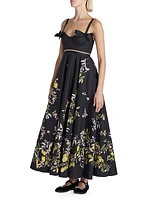 Floral Cotton Sleeveless Maxi-Dress