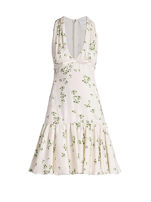 Floral Sleeveless Fit & Flare Mini-Dress