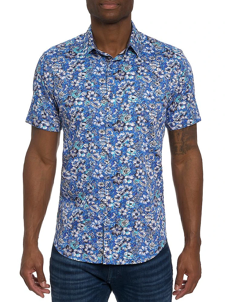 Sole Floral Button-Front Shirt