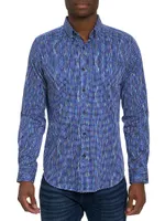 Frankhauser Geometric Button-Front Shirt