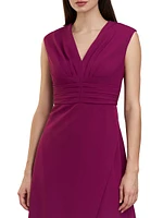 Melora Crepe V-Neck Gown