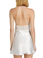 Love Story Lace-Trimmed Satin Chemise