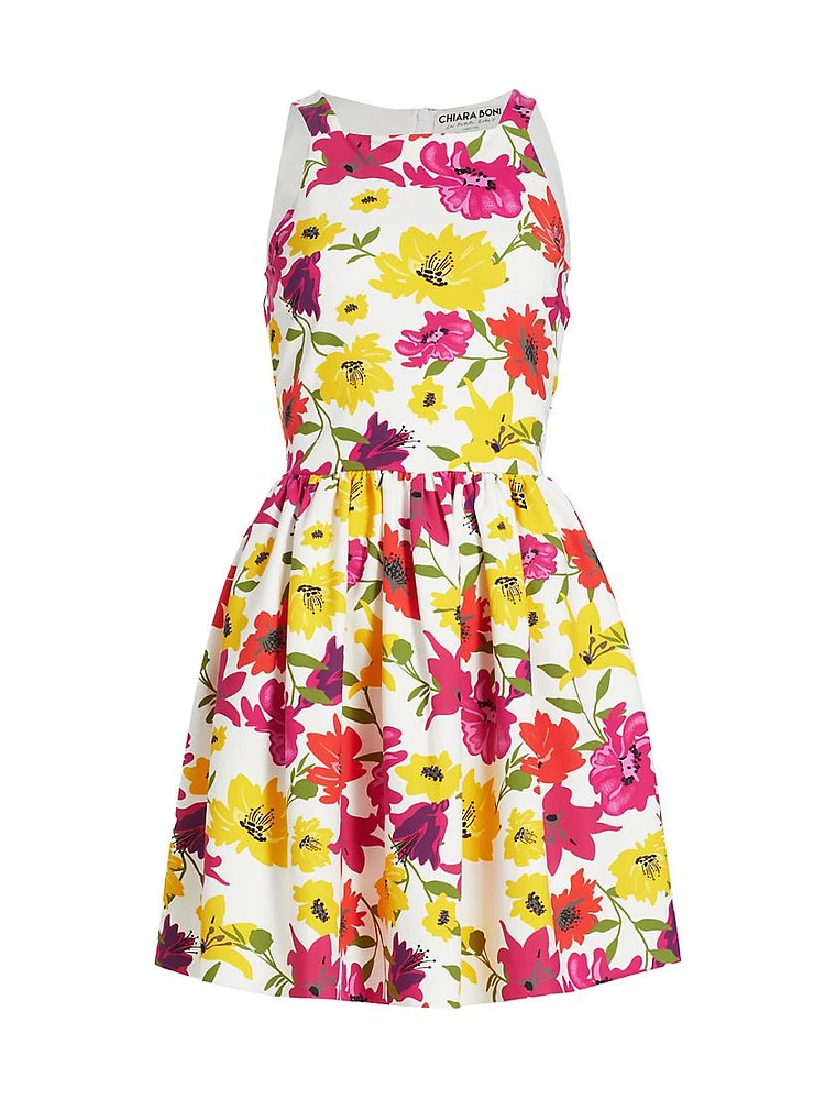 Lastemylar Floral Fit & Flare Dress